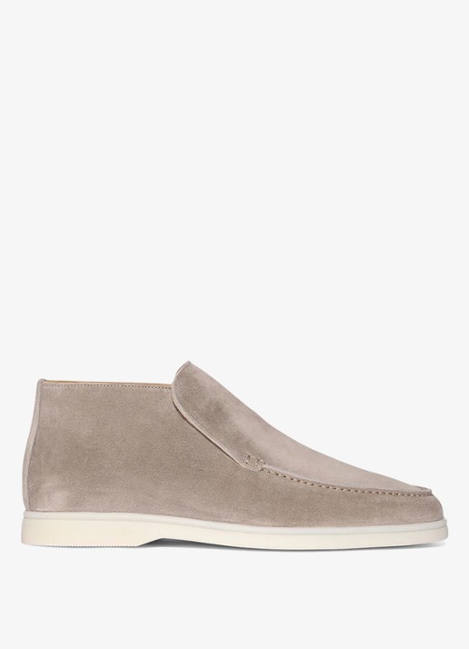 Aurélien City loafer van suède - voorkant 3 light grey-50 / grijs
