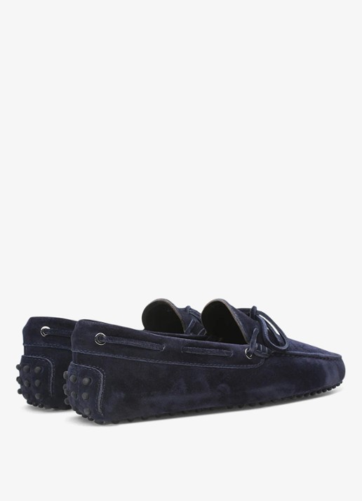 Aurélien Driving mocassins van suède - achterkant navy-410 / blauw