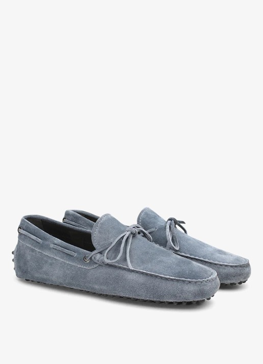 Aurélien Driving mocassins van suède - detail 2 light blue-450 / blauw