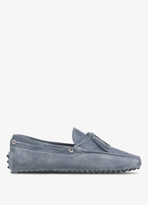 Aurélien Driving mocassins van suède - voorkant 3 light blue-450