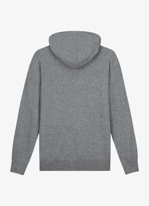Aurélien Fijngebreid vest met capuchon - detail 2 light grey-50