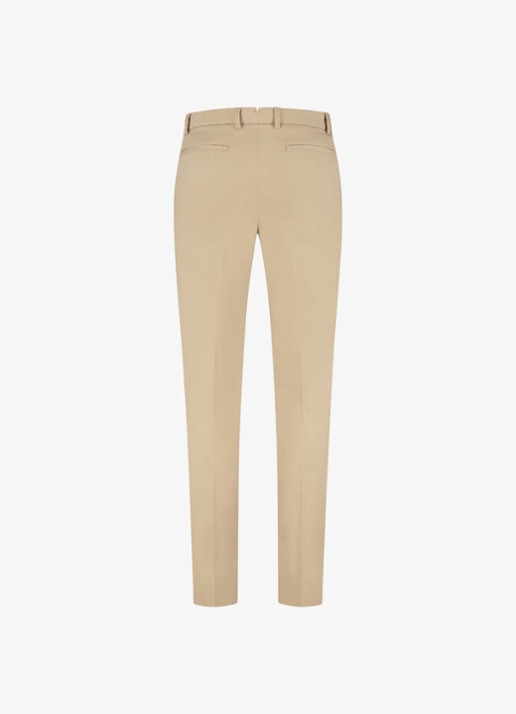 Aurélien Metropolitan straight fit pantalon met steekzakken - detail 3 dark beige-251