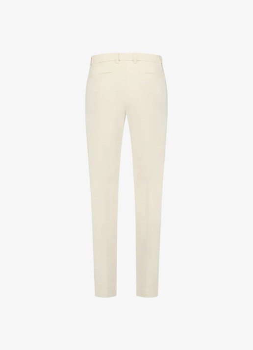 Aurélien Metropolitan straight fit pantalon met steekzakken - detail 4 light beige-271 / beige
