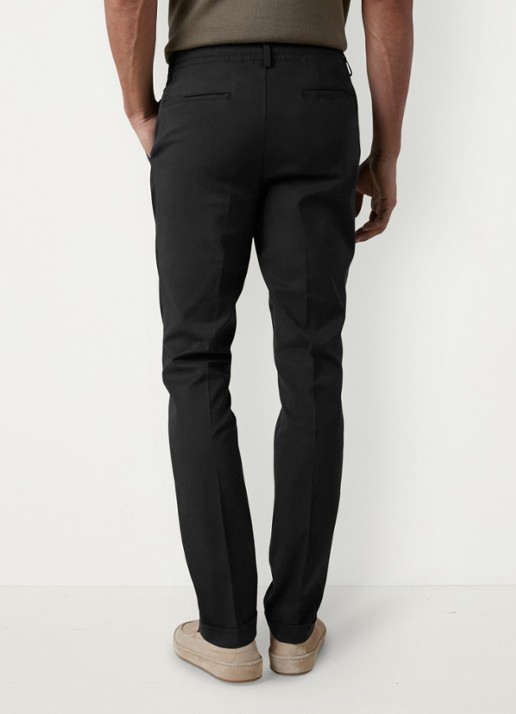 Aurélien Regular fit pantalon met steekzakken - achterkant 2 black-1