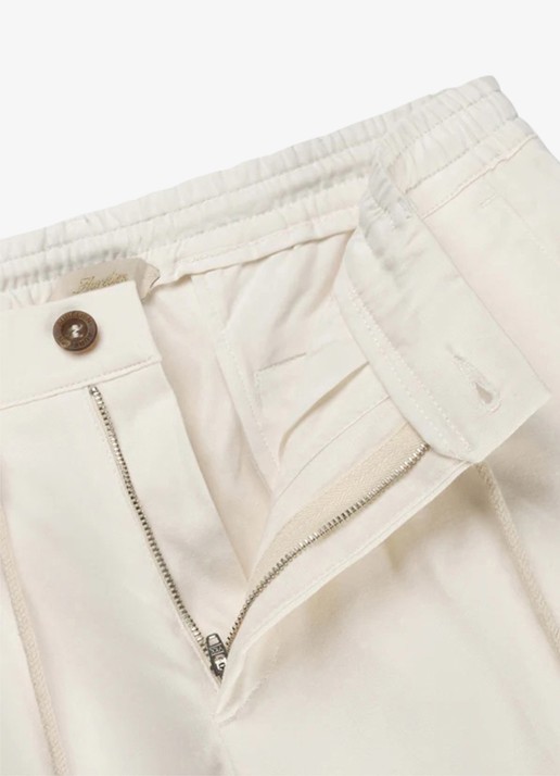 Aurélien Regular fit pantalon met steekzakken - detail 4 ivory-120
