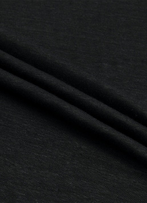 Aurélien Regular fit polo van linnen - detail 2 black-1