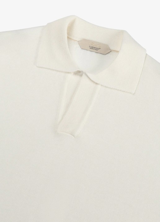 Aurélien Regular fit polo van merino wol - detail chocolate-201 / bruin