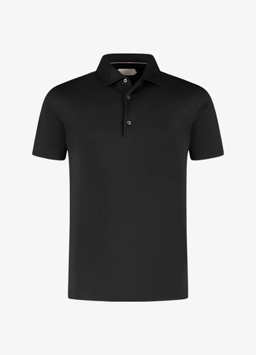 Aurélien Regular fit polo - voorkant black-1