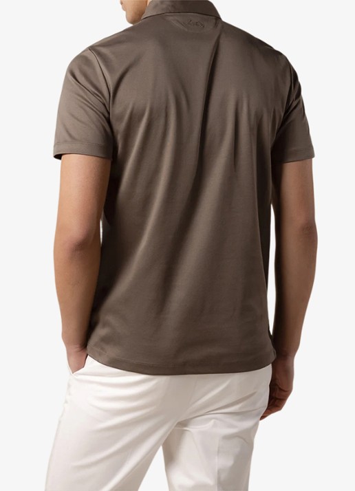 Aurélien Regular fit polo - achterkant 6 ash grey-30