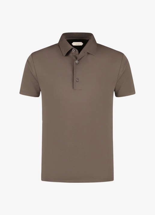Aurélien Regular fit polo - voorkant ash grey-30