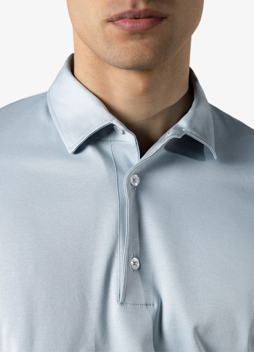 Aurélien Regular fit polo - detail 3 cool blue-453