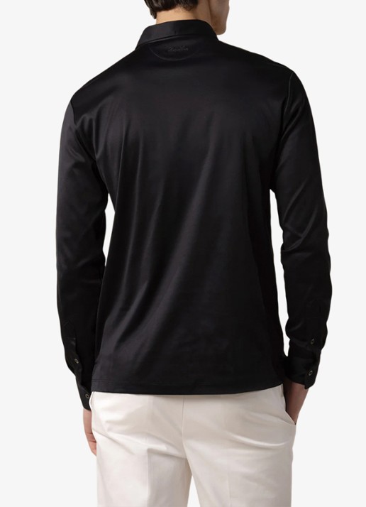 Aurélien Regular fit polo - achterkant black-1