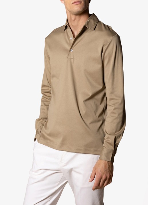 Aurélien Regular fit polo - detail 3 chocolate-201 / bruin