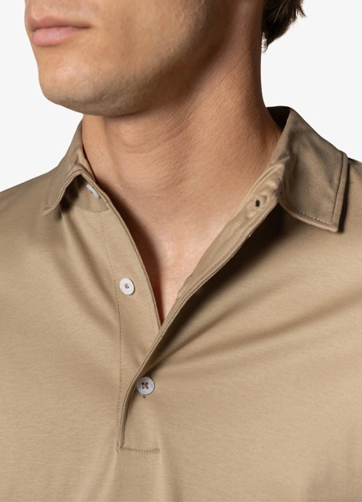 Aurélien Regular fit polo - detail 5 chocolate-201 / bruin
