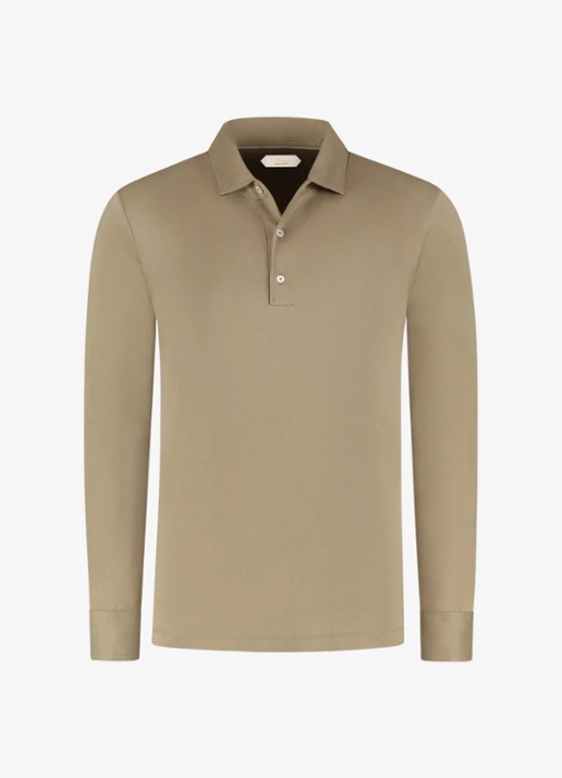 Aurélien Regular fit polo - voorkant chocolate-201 / bruin