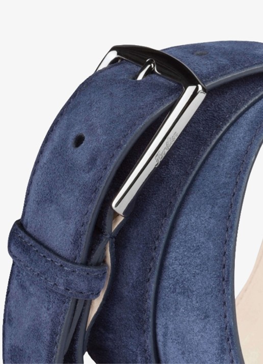 Aurélien Riem van suède - detail 2 navy-410 / blauw