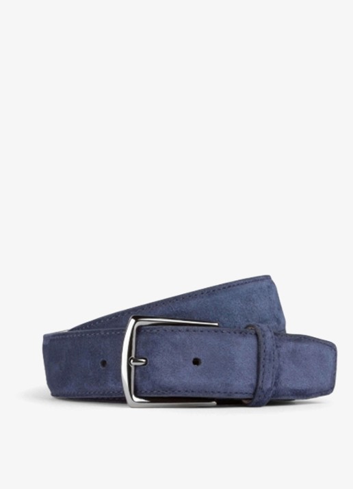 Aurélien Riem van suède - voorkant 3 navy-410 / blauw
