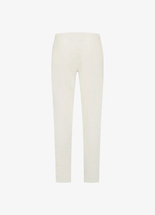 Aurélien Straight fit pantalon van linnen - achterkant 2 chocolate-201 / bruin