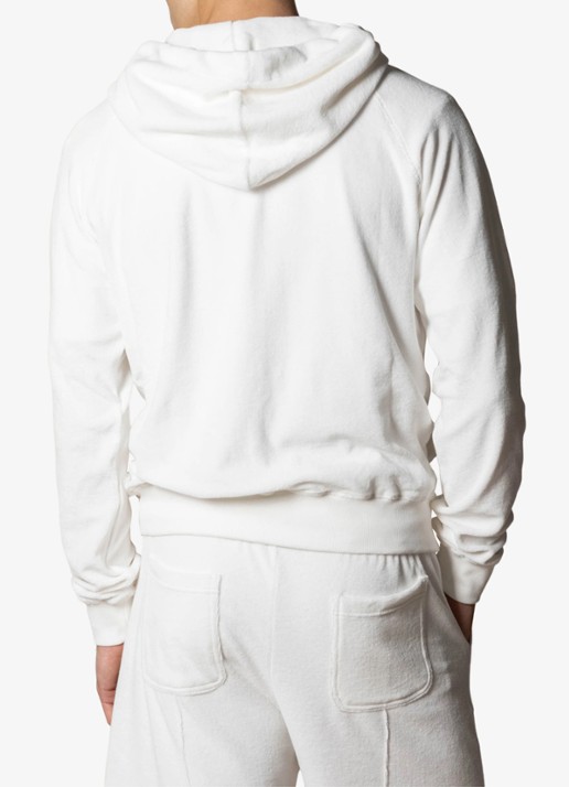 Aurélien Sweatvest met opgestikte zakken - achterkant white-110