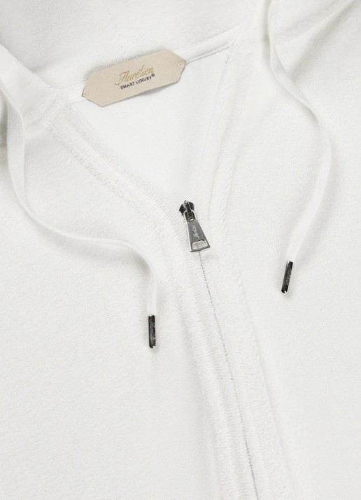 Aurélien Sweatvest met opgestikte zakken - detail 3 white-110