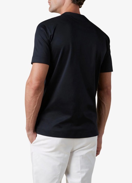Aurélien T-shirt met ronde hals - achterkant 4 black-1