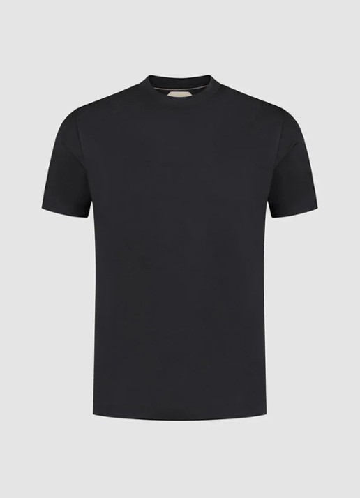 Aurélien T-shirt met ronde hals - voorkant 5 zwart