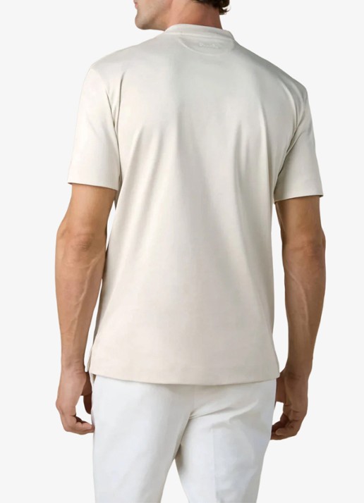 Aurélien T-shirt met ronde hals - achterkant 5 ecru-100