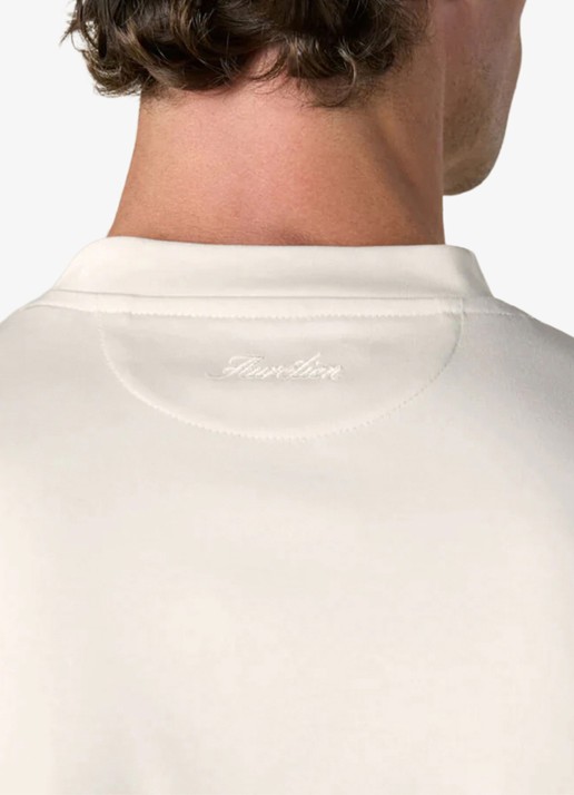 Aurélien T-shirt met ronde hals - detail 4 ecru-100