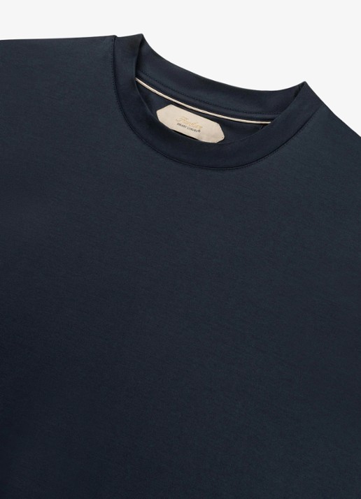 Aurélien T-shirt met ronde hals - detail 3 navy-410