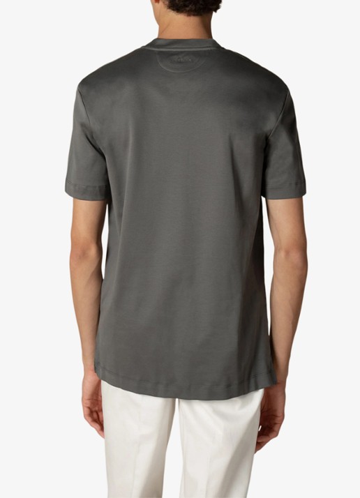 Aurélien T-shirt met ronde hals - achterkant 5 dark grey-21