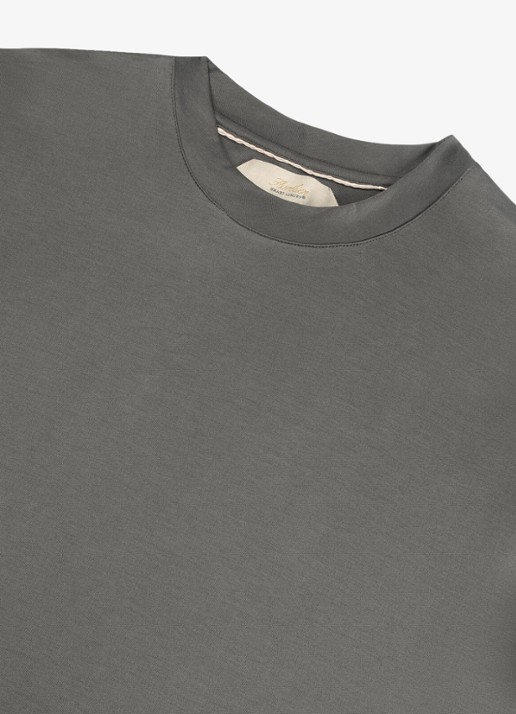 Aurélien T-shirt met ronde hals - detail 4 chocolate-201 / bruin
