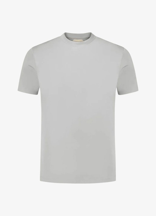 Aurélien T-shirt met ronde hals - voorkant light grey-50