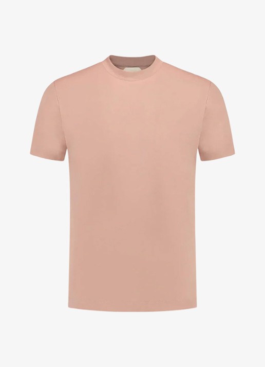 Aurélien T-shirt met ronde hals - voorkant 2 dusty pink-682