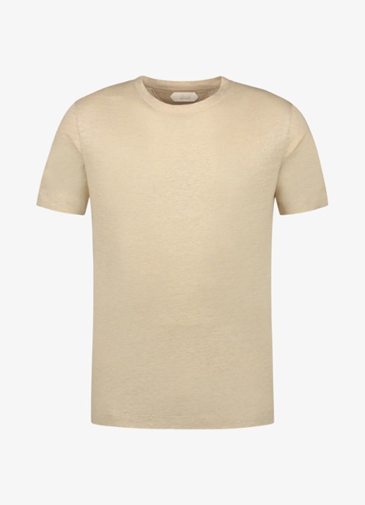 Aurélien T-shirt van linnen - voorkant 4 beige-260