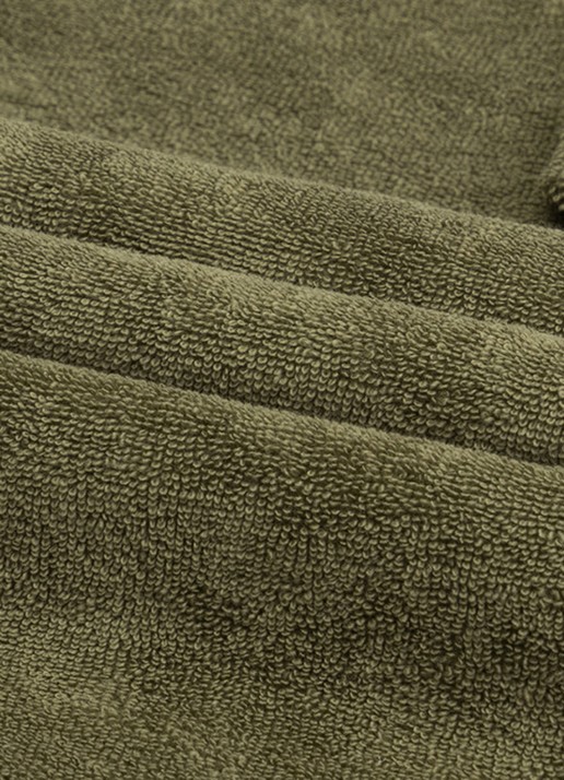 Aurélien Terry regular fit polo van badstof - detail 5 olive-300