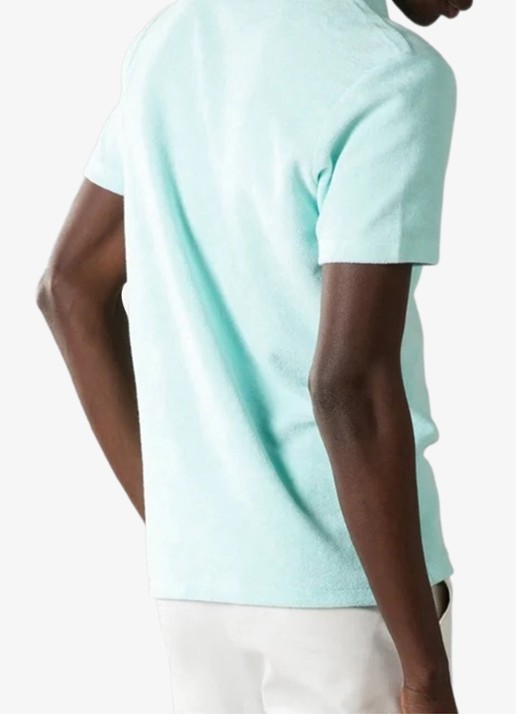 Aurélien Terry regular fit polo van badstof - achterkant 3 mint-346