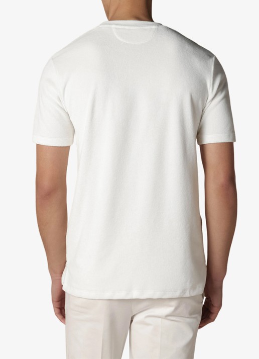 Aurélien Terry Towelling T-Shirt - achterkant 3 petrol-460 / blauw
