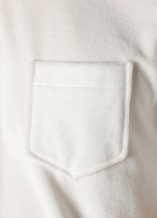 Aurélien Terry Towelling T-Shirt - detail 6 petrol-460 / blauw