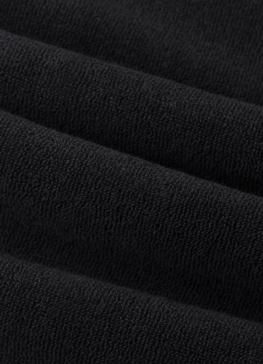 Aurélien Terry Towelling T-Shirt - detail 6 black-1