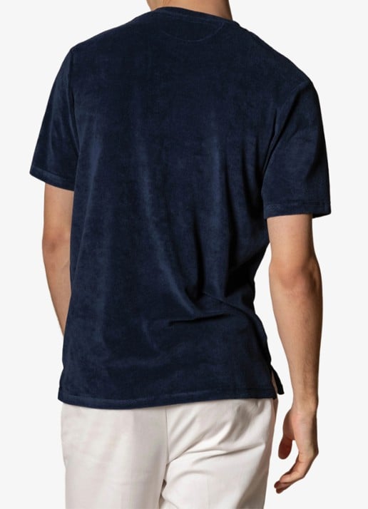 Aurélien Terry Towelling T-Shirt - achterkant 7 dark beige-251 / beige