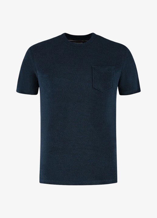 Aurélien Terry Towelling T-Shirt - voorkant 5 dark beige-251 / beige