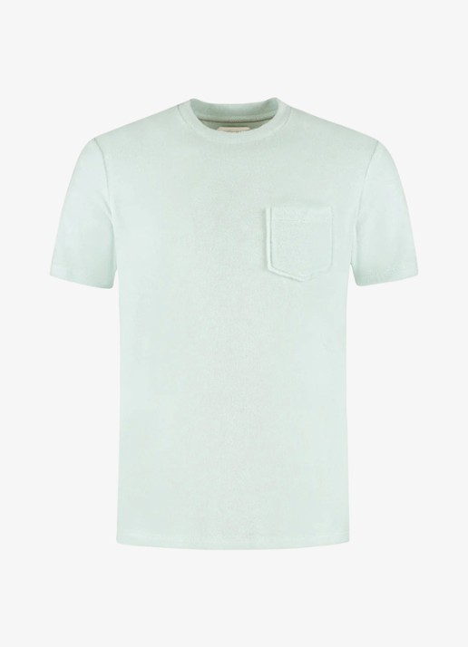 Aurélien Terry Towelling T-Shirt - voorkant chocolate-201 / bruin