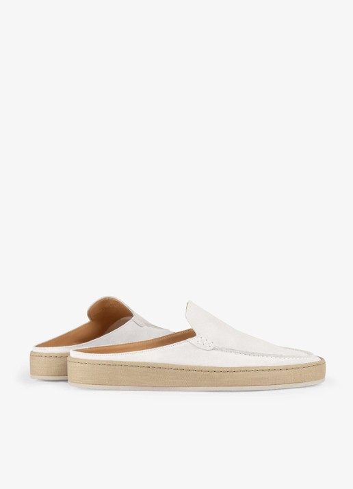 Aurélien Voyager loafer van suède - achterkant 5 white-110 / wit