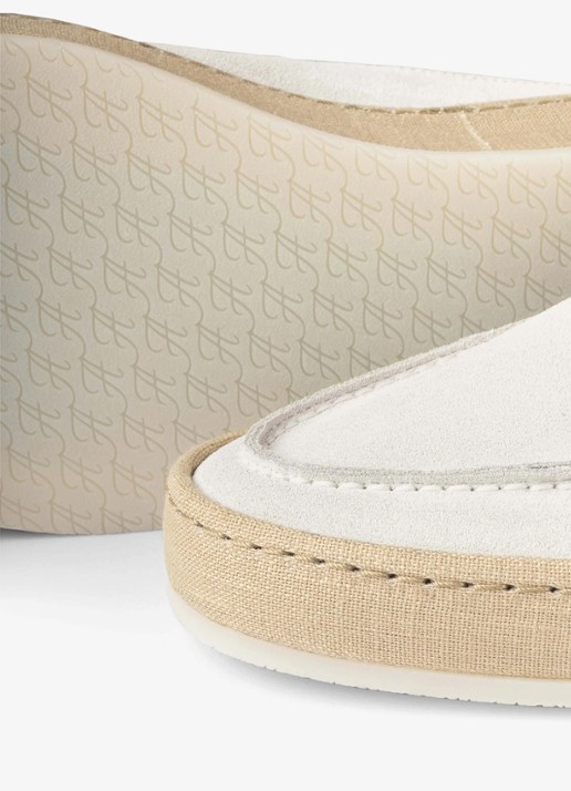 Aurélien Voyager loafer van suède - detail 2 white-110 / wit