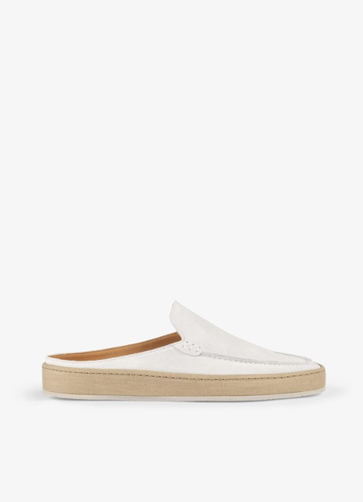Aurélien Voyager loafer van suède - voorkant 3 white-110 / wit