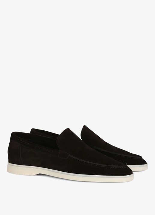 Aurélien Yacht loafer van suède - detail black-1 / zwart