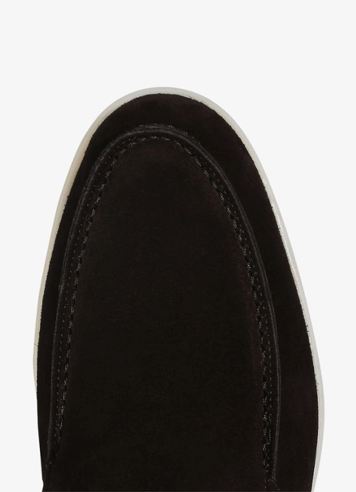Aurélien Yacht loafer van suède - detail 2 black-1 / zwart