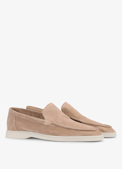 Aurélien Yacht loafer van suède - detail beige-260 / beige