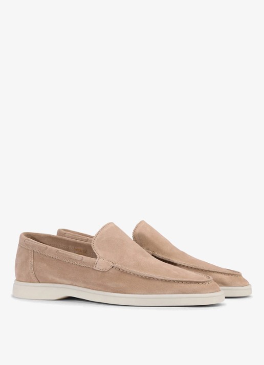 Aurélien Yacht loafer van suède - detail beige-260 / beige