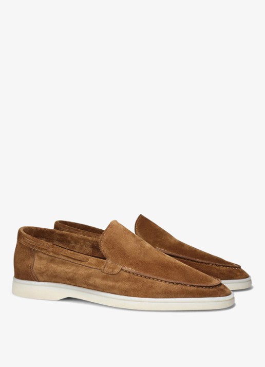 Aurélien Yacht loafer van suède - detail caramel-261
